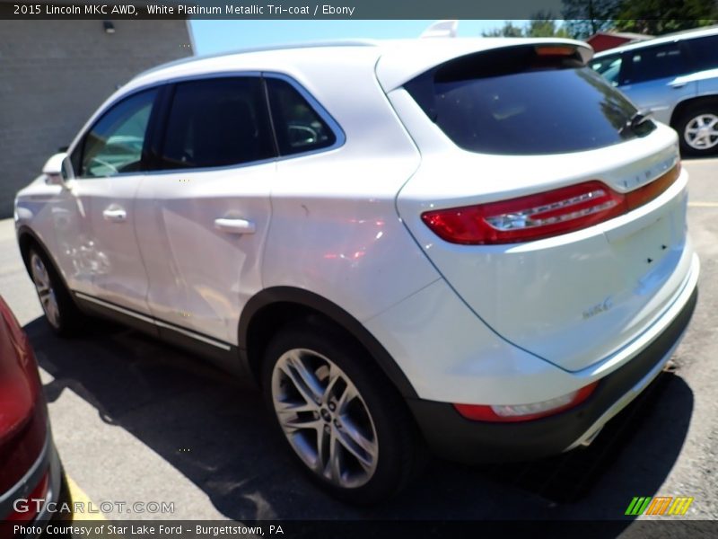 White Platinum Metallic Tri-coat / Ebony 2015 Lincoln MKC AWD