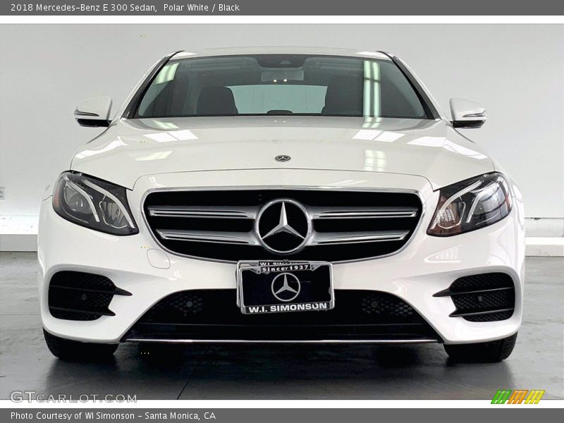Polar White / Black 2018 Mercedes-Benz E 300 Sedan