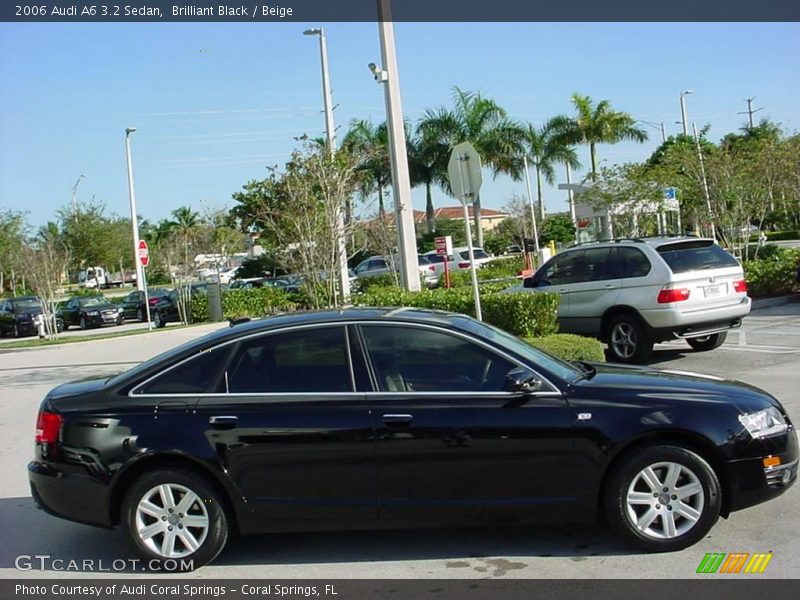 Brilliant Black / Beige 2006 Audi A6 3.2 Sedan