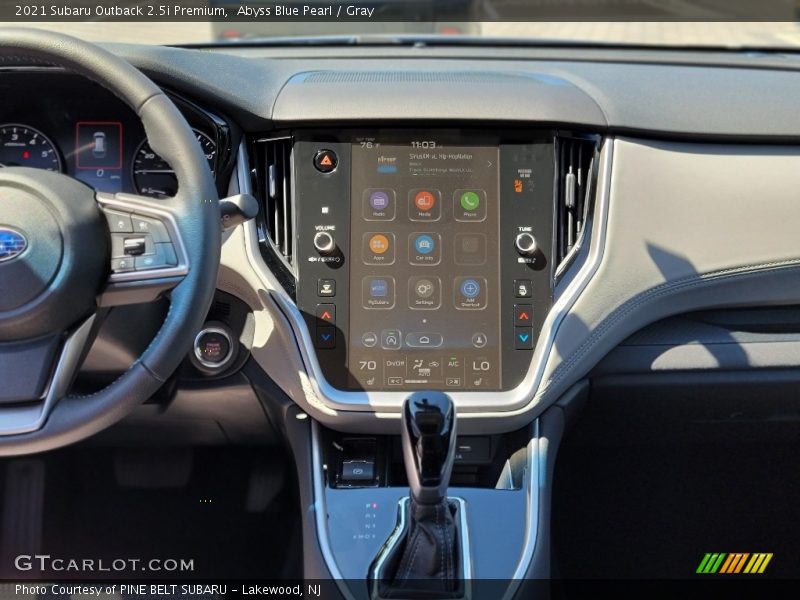 Abyss Blue Pearl / Gray 2021 Subaru Outback 2.5i Premium
