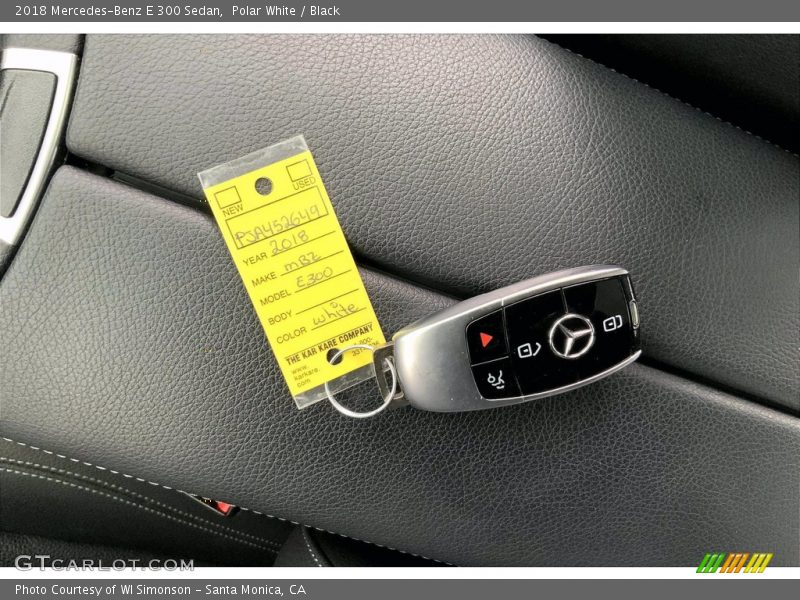 Polar White / Black 2018 Mercedes-Benz E 300 Sedan