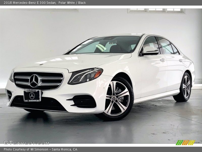 Polar White / Black 2018 Mercedes-Benz E 300 Sedan