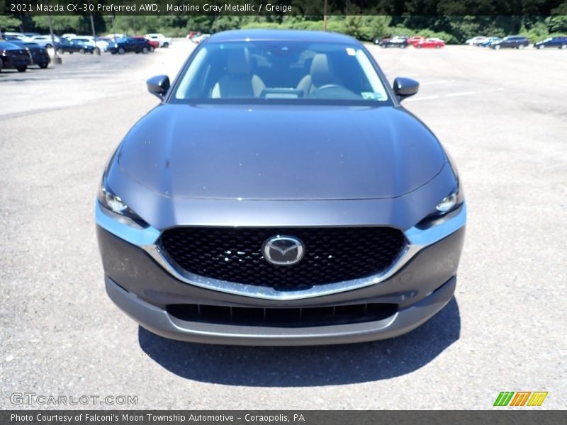 Machine Gray Metallic / Greige 2021 Mazda CX-30 Preferred AWD
