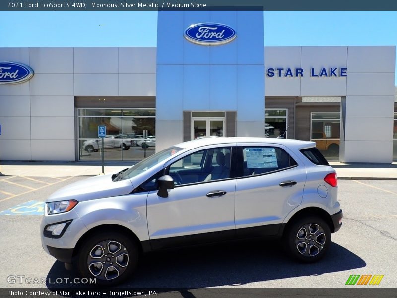 Moondust Silver Metallic / Medium Stone 2021 Ford EcoSport S 4WD