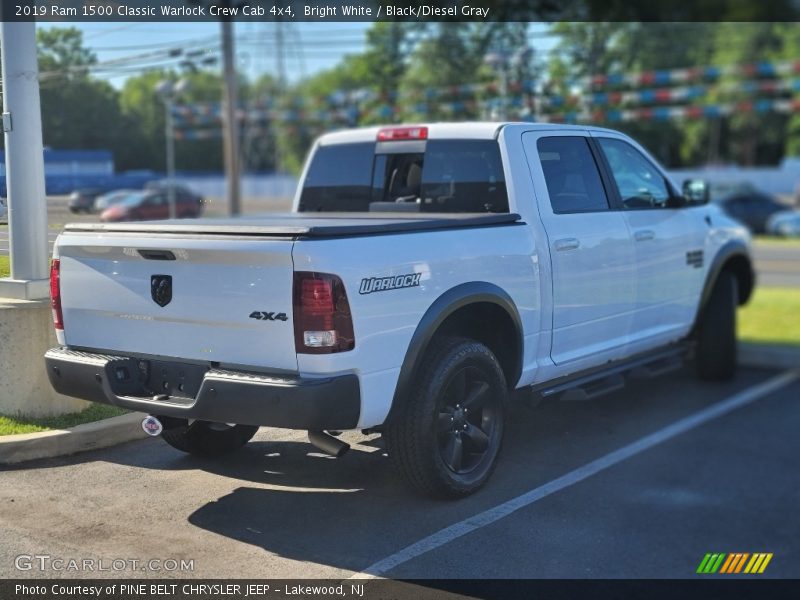 Bright White / Black/Diesel Gray 2019 Ram 1500 Classic Warlock Crew Cab 4x4