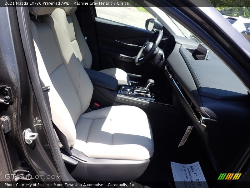 Machine Gray Metallic / Greige 2021 Mazda CX-30 Preferred AWD