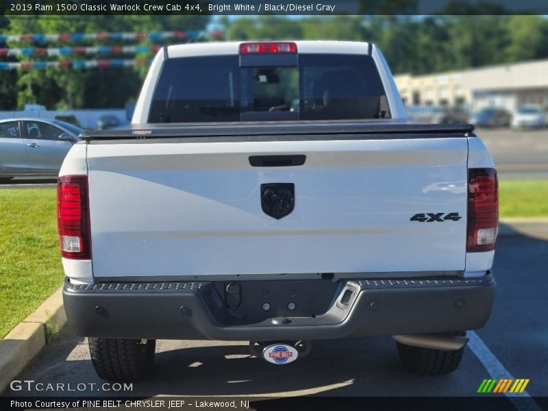 Bright White / Black/Diesel Gray 2019 Ram 1500 Classic Warlock Crew Cab 4x4