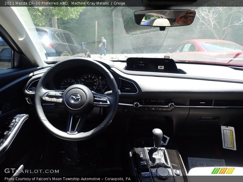 Machine Gray Metallic / Greige 2021 Mazda CX-30 Preferred AWD