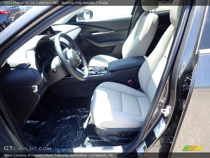 Machine Gray Metallic / Greige 2021 Mazda CX-30 Preferred AWD