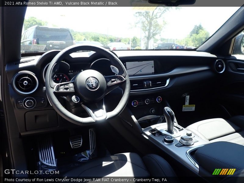 Vulcano Black Metallic / Black 2021 Alfa Romeo Stelvio Ti AWD