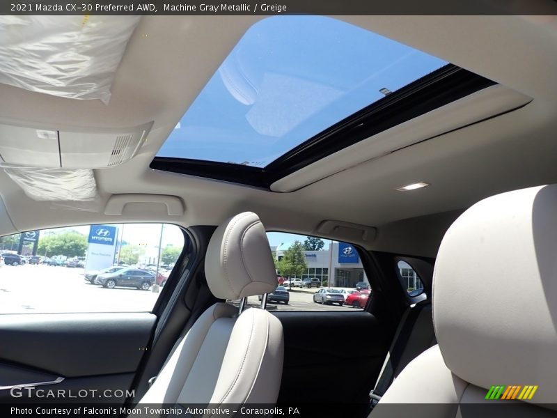 Machine Gray Metallic / Greige 2021 Mazda CX-30 Preferred AWD