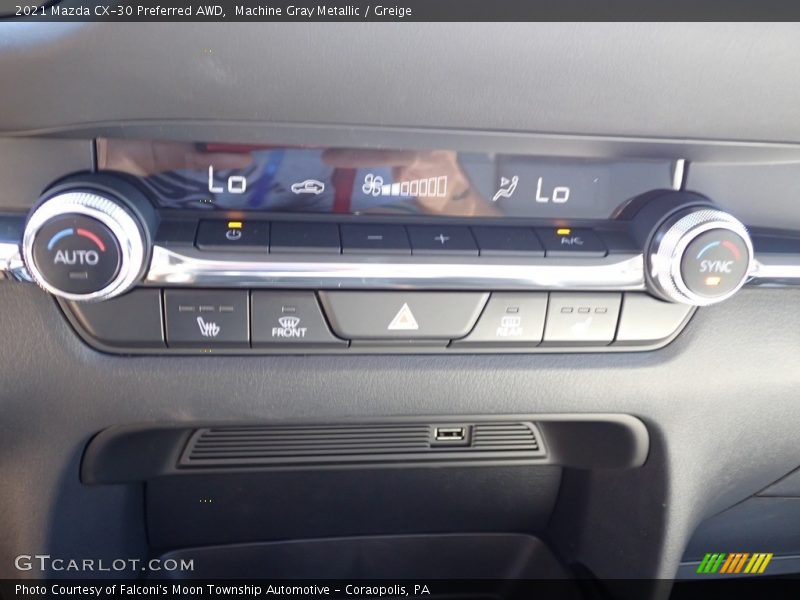 Machine Gray Metallic / Greige 2021 Mazda CX-30 Preferred AWD