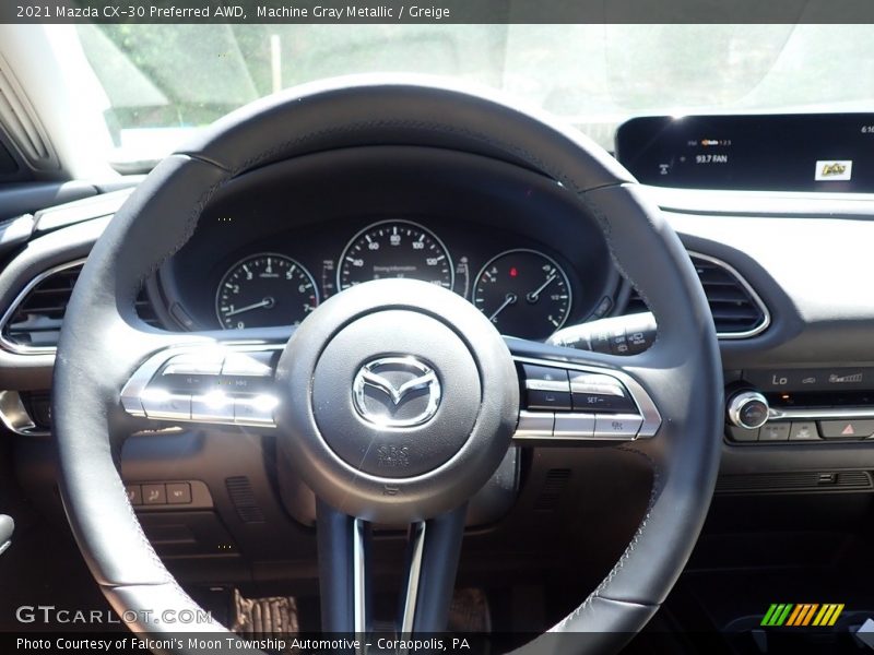 Machine Gray Metallic / Greige 2021 Mazda CX-30 Preferred AWD