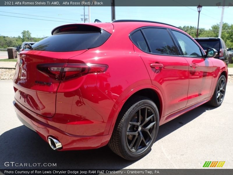 Alfa Rosso (Red) / Black 2021 Alfa Romeo Stelvio Ti AWD