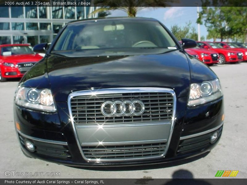 Brilliant Black / Beige 2006 Audi A6 3.2 Sedan