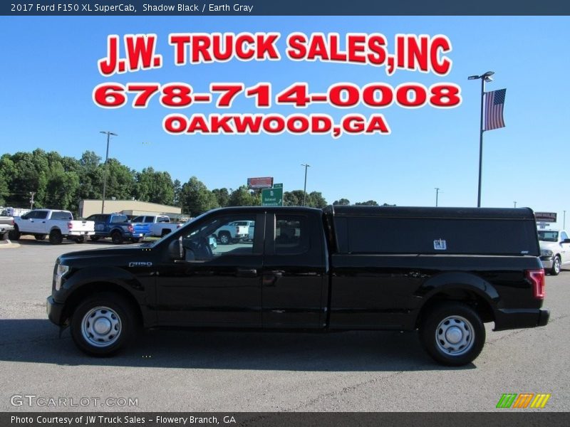 Shadow Black / Earth Gray 2017 Ford F150 XL SuperCab
