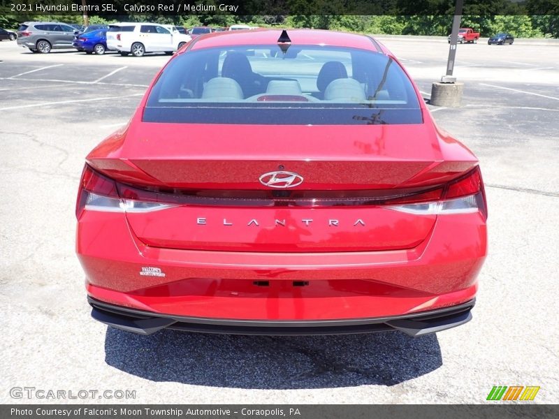 Calypso Red / Medium Gray 2021 Hyundai Elantra SEL