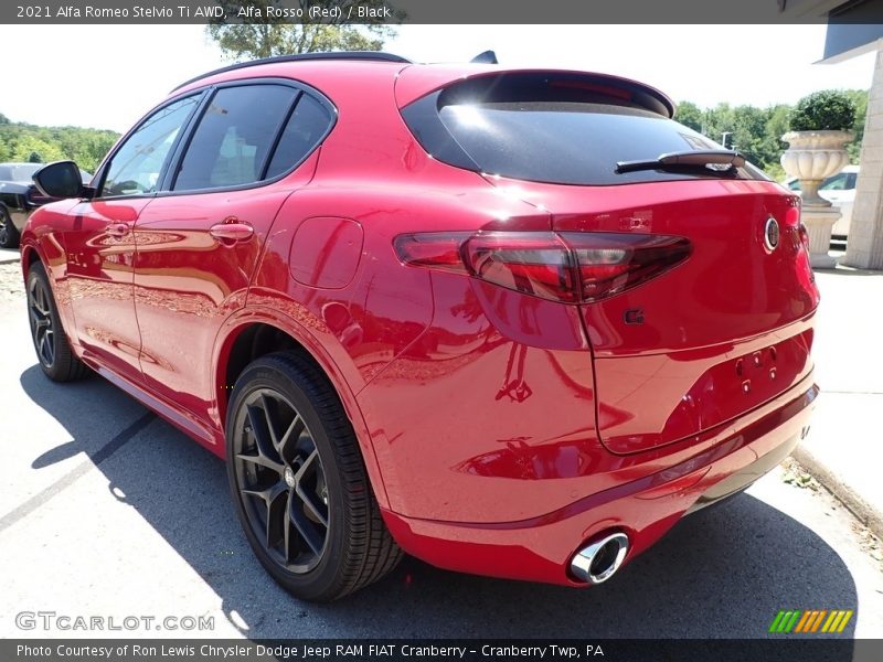 Alfa Rosso (Red) / Black 2021 Alfa Romeo Stelvio Ti AWD