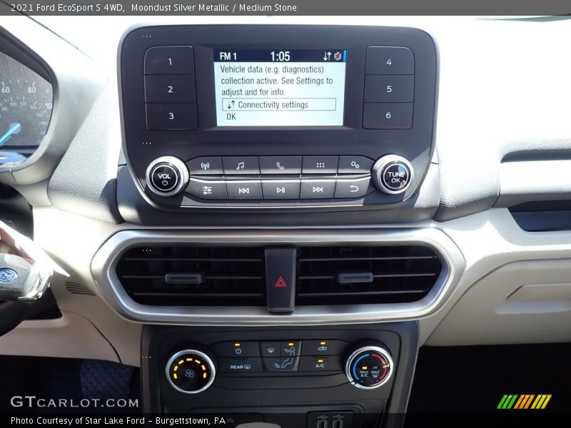 Moondust Silver Metallic / Medium Stone 2021 Ford EcoSport S 4WD