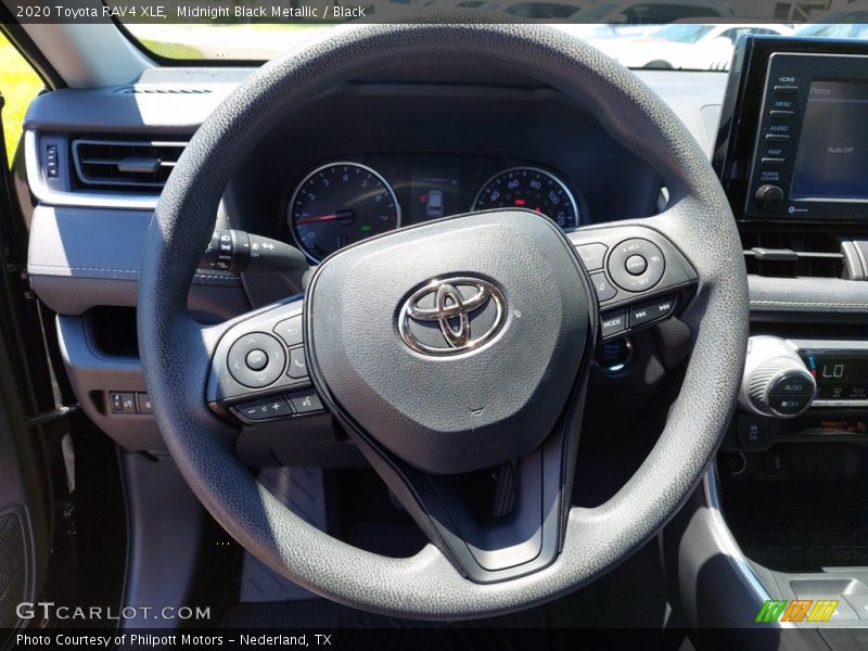 Midnight Black Metallic / Black 2020 Toyota RAV4 XLE