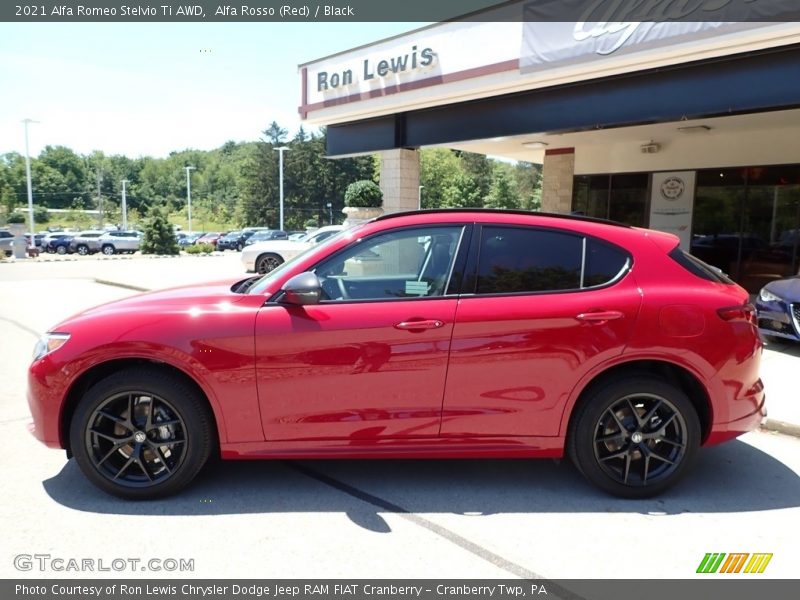 Alfa Rosso (Red) / Black 2021 Alfa Romeo Stelvio Ti AWD