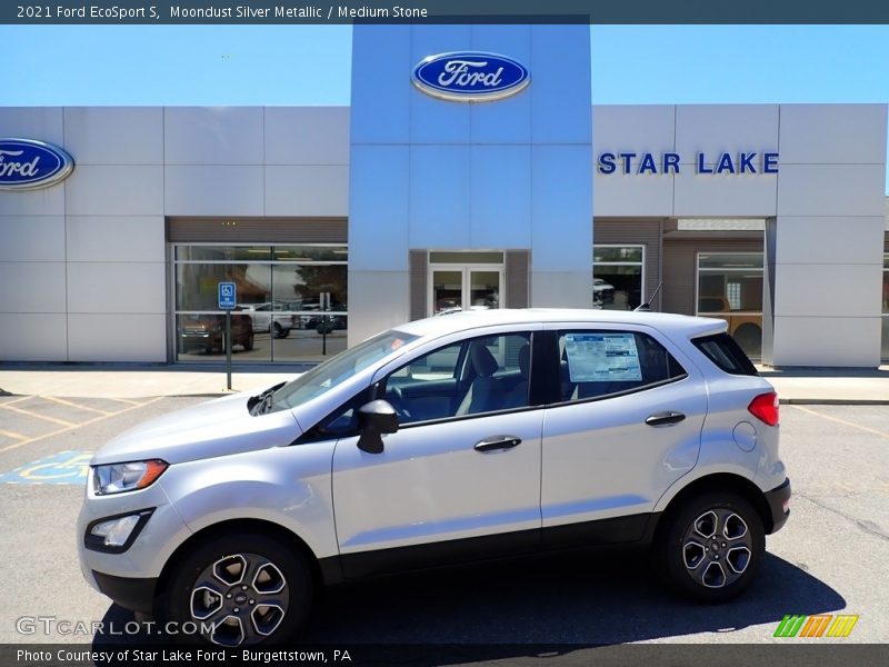 Moondust Silver Metallic / Medium Stone 2021 Ford EcoSport S