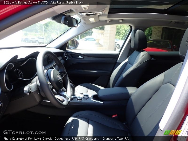 Alfa Rosso (Red) / Black 2021 Alfa Romeo Stelvio Ti AWD