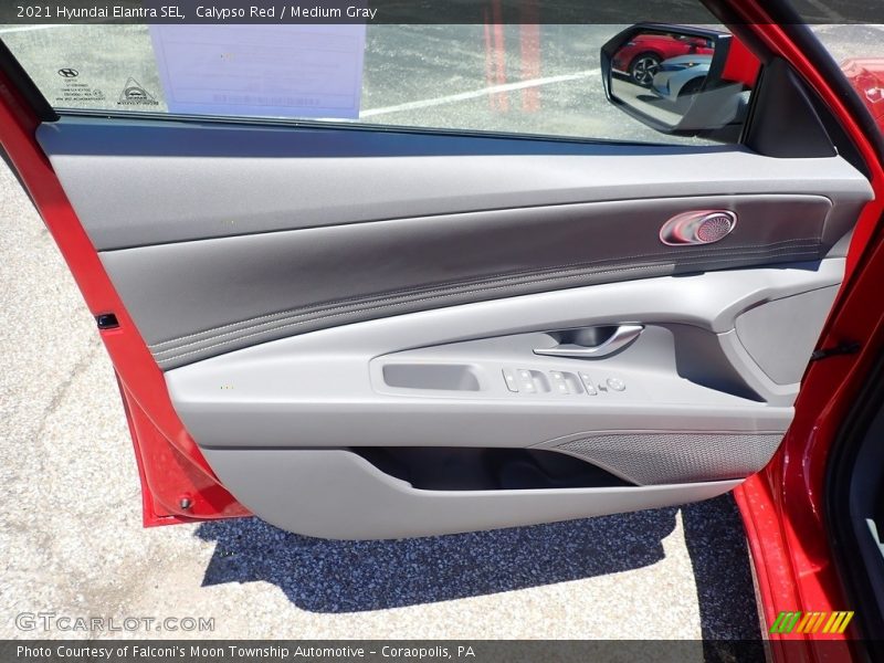 Calypso Red / Medium Gray 2021 Hyundai Elantra SEL