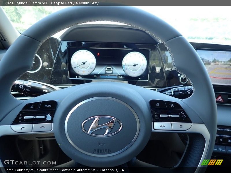 Calypso Red / Medium Gray 2021 Hyundai Elantra SEL