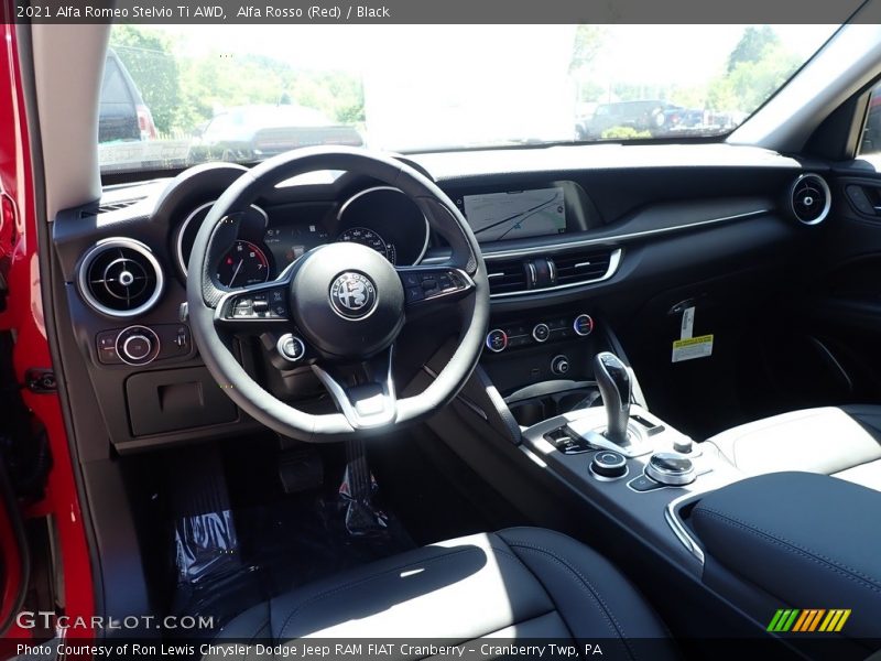 Alfa Rosso (Red) / Black 2021 Alfa Romeo Stelvio Ti AWD