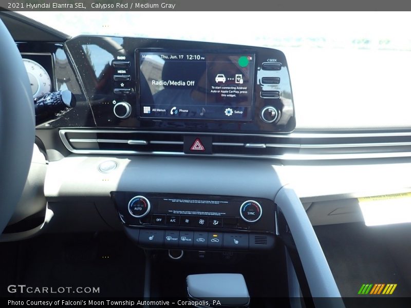Calypso Red / Medium Gray 2021 Hyundai Elantra SEL