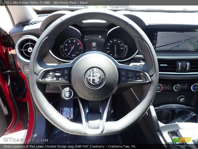 Alfa Rosso (Red) / Black 2021 Alfa Romeo Stelvio Ti AWD