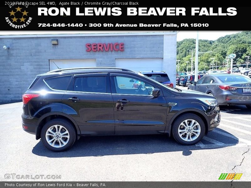 Agate Black / Chromite Gray/Charcoal Black 2019 Ford Escape SEL 4WD
