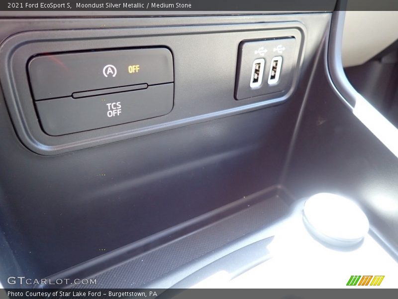 Moondust Silver Metallic / Medium Stone 2021 Ford EcoSport S