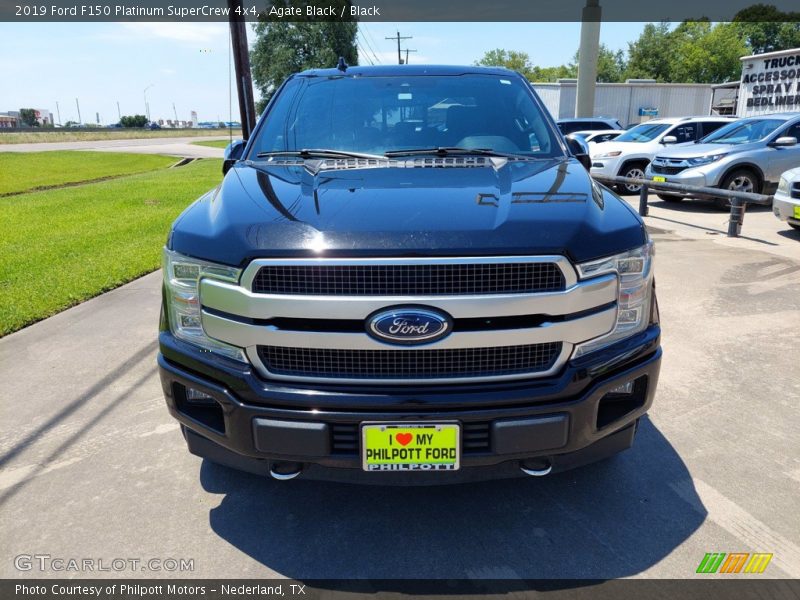 Agate Black / Black 2019 Ford F150 Platinum SuperCrew 4x4