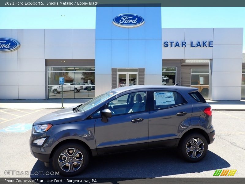 Smoke Metallic / Ebony Black 2021 Ford EcoSport S