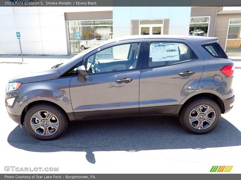Smoke Metallic / Ebony Black 2021 Ford EcoSport S