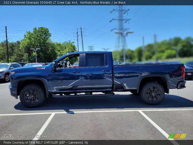 Northsky Blue Metallic / Jet Black 2021 Chevrolet Silverado 3500HD LT Crew Cab 4x4