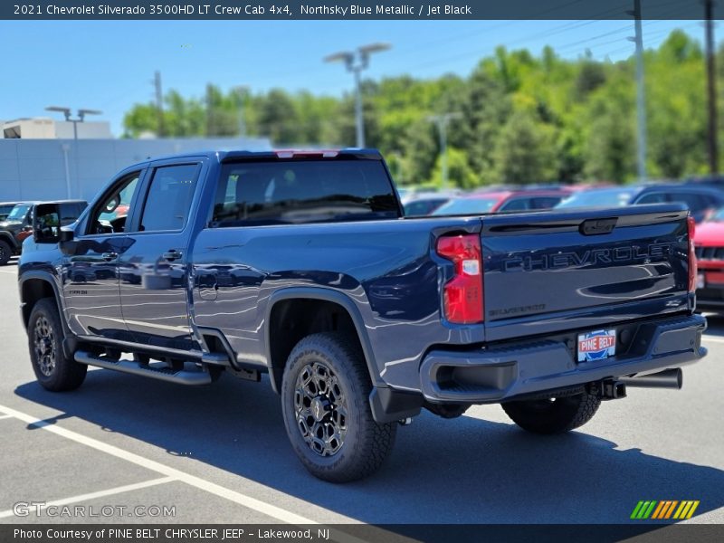 Northsky Blue Metallic / Jet Black 2021 Chevrolet Silverado 3500HD LT Crew Cab 4x4