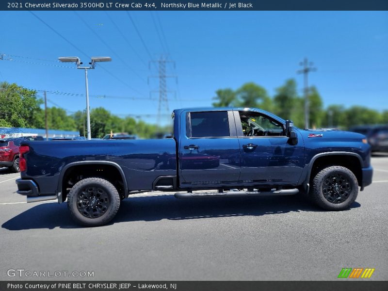 Northsky Blue Metallic / Jet Black 2021 Chevrolet Silverado 3500HD LT Crew Cab 4x4