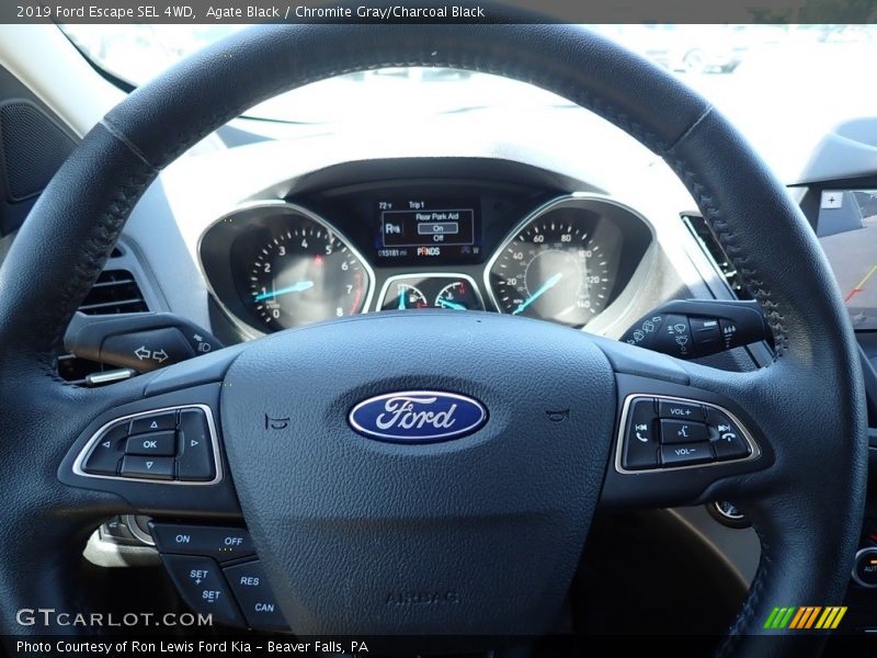 Agate Black / Chromite Gray/Charcoal Black 2019 Ford Escape SEL 4WD