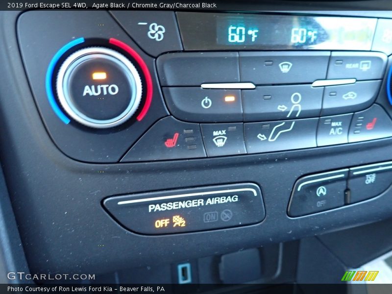 Agate Black / Chromite Gray/Charcoal Black 2019 Ford Escape SEL 4WD