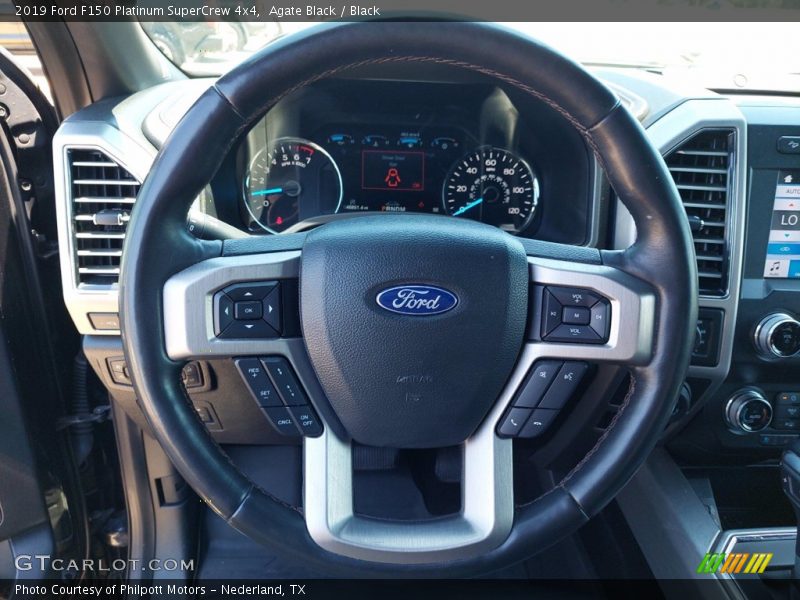 Agate Black / Black 2019 Ford F150 Platinum SuperCrew 4x4