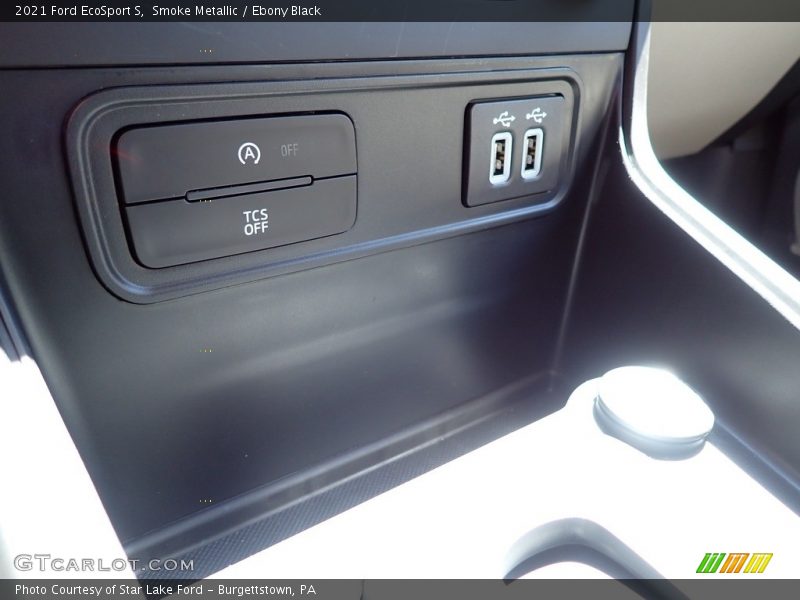 Smoke Metallic / Ebony Black 2021 Ford EcoSport S