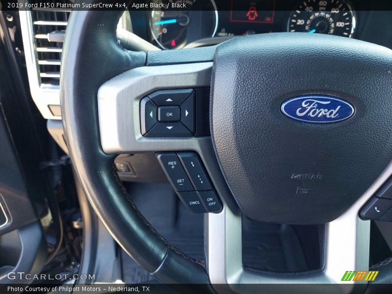Agate Black / Black 2019 Ford F150 Platinum SuperCrew 4x4