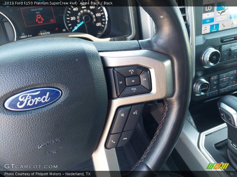 Agate Black / Black 2019 Ford F150 Platinum SuperCrew 4x4