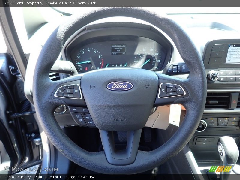 Smoke Metallic / Ebony Black 2021 Ford EcoSport S