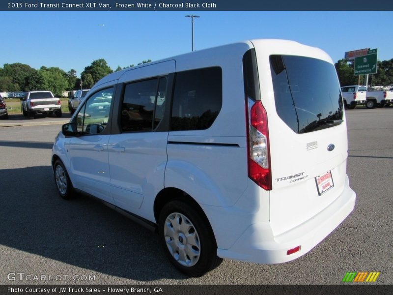 Frozen White / Charcoal Black Cloth 2015 Ford Transit Connect XLT Van