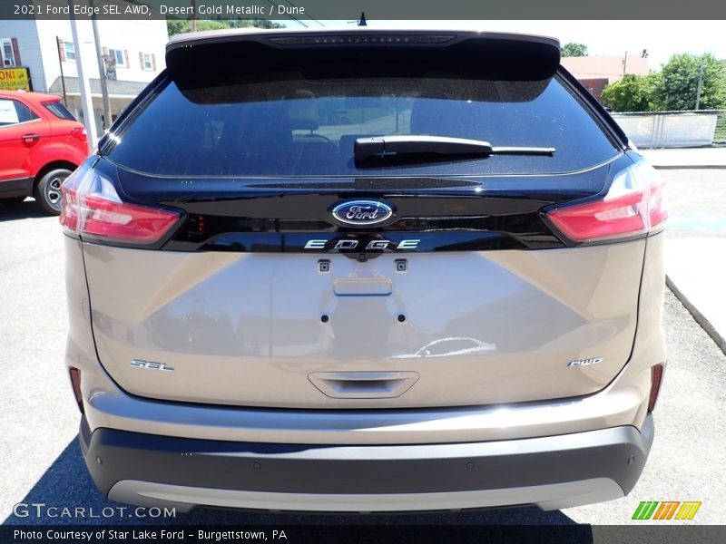 Desert Gold Metallic / Dune 2021 Ford Edge SEL AWD