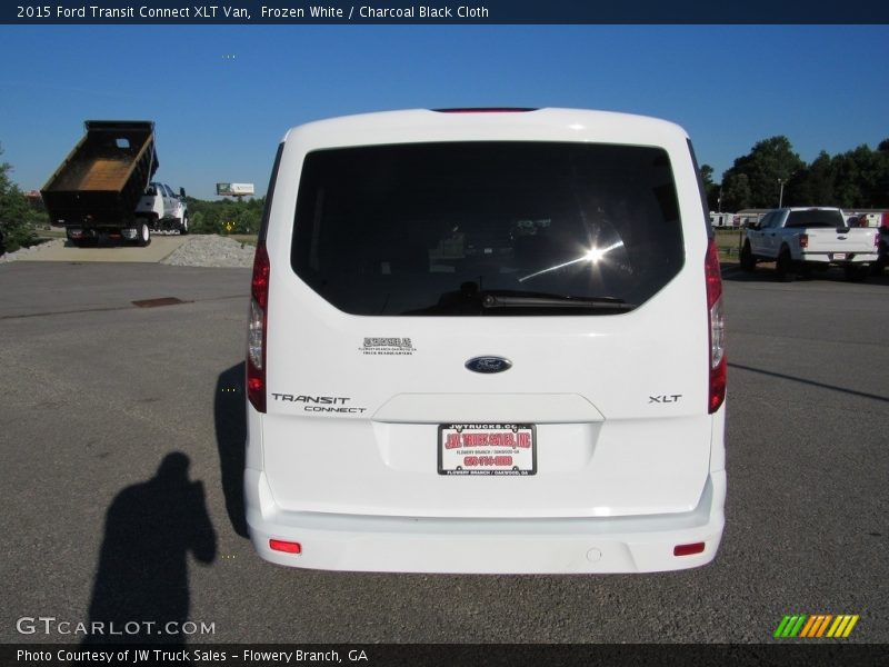 Frozen White / Charcoal Black Cloth 2015 Ford Transit Connect XLT Van